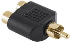 Cabletech Adaptor RCA la 2x RCA mama aurit Cabletech (16233)