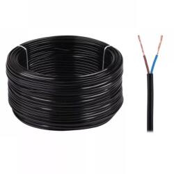 Cabletech Cablu electric OMY 2x0.75 300V negru Cabletech (KAB0831) - balutatech