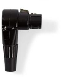Nedis Conector XLR 3-pini mama 90 grade negru Nedis COTP15903BK (COTP15903BK) - balutatech