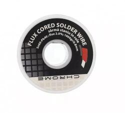 Chrome Fludor 1000gr 0.8mm Sn60 Pb40 flux 2% Chrome (TIN-1000GR/0.8MM-CHR) - balutatech