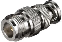 Goobay Adaptor N mama la BNC tata Placat cu aur pentru Transmisie Semnal de Calitate Goobay 10521 (10521)