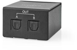 Nedis Splitter audio 1x Toslink mama la 2x Toslink mama negru Nedis ASPL2512BK (21291)