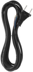 EMOS Cablu de alimentare EMOS S03050 nedetasabil flexibil izolatie cauciuc 2x1mm2 5m negru (23481)