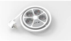Technik Prelungitor 4 prize 1x USB-A + 1x USB-C 20W cablu 3x1.5mmp 1.4m 3500W alb Technik TPR4W+USB EXTS-4S1.4M USBC2-THK (22339)