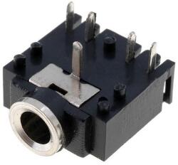 Valueline Conector 3.5mm stereo jack montabil pe panou cu intrerupator Valueline JC-128 (JC-128) - balutatech