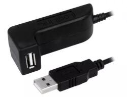 LogiLink Cablu USB 2.0 A soclu mama - USB A mufa tata nichelat 1.5m negru LOGILINK (CU0036) - balutatech