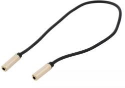 Vention Cablu prelungire audio stereo Jack 3.5 mm mama-mama 0.3m aurit negru VENTION BFABY (BFABY) - balutatech