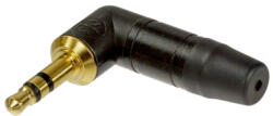Neutrik Mufa Jack 3.5 mm tata 90 grade stereo cu manson protectie NEUTRIK NTP3RC-B (NTP3RC-B)