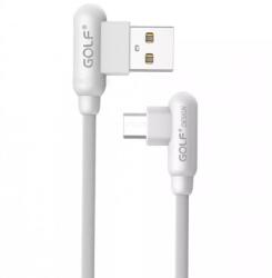 GOLF Cablu Golf Wing Micro USB 45M 1m 2.4A alb (GC-45M-W) - balutatech
