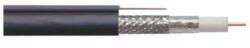 Well Cablu coaxial RG6 cu sufa 75R autoportant fire otel cuprat ecranat cu folie Al+AlMg 48X0.12 1m Well (RG6MES-CCS/AL-305BK-WL)