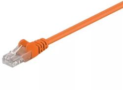 Goobay Cablu UTP 0.25m portocaliu patchcord CAT5e 2x RJ45 CCA Goobay (95201) - balutatech