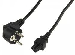  Cablu alimentare laptop Schuko tata 90 grade - IEC320-C5 mama 1.5m H05VV-F 3x0.75mm VDE (15488)