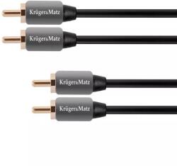 Krüger&Matz Cablu 2x RCA - 2x RCA 1.8m Audio Profesional KrugerMatz (KM0305)