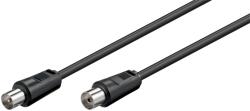 Goobay Cablu COAXIAL TV antena 70DB Dublu ecranat mama-tata 1.5m negru 11720 Goobay (11720)
