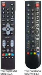 CLASS Telecomanda inlocuitoare TV Utok U50UHD1 U55UHD1 compatibil cu originalul (347-2) (22565)