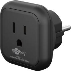 Goobay Adaptor de alimentare tip F CEE 7 4 - mama America Japonia tip B NEMA 5-15 3pini 15A Goobay 45350 (45350)