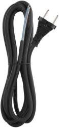 EMOS Cablu de alimentare EMOS S03330 nedetasabil flexibil izolatie cauciuc 2x1.5mm2 3m negru (23482)