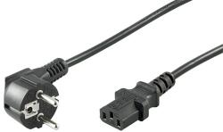 Cablu alimentare PC 15m CEE 7 7 tata 90 la IEC320-C13 mama negru H03VV-F3G 0.75mm cupru 10A (19697)