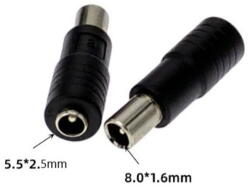  Mufa adaptoare 5.5 2.5mm mama - 8.0 1.6mm tata (538) (21618)