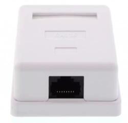Well Priza simpla UTP cat6 RJ45 neecranat pe tencuiala Well (LANBOX-SM-U6-WL) - balutatech