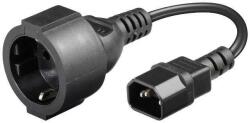 Goobay Cablu adaptor UPS-priza IEC320C14 la Schuko mama 23cm Goobay (93986)