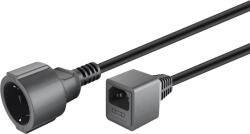 Goobay Cablu prelungitor Schuko mama la tata IEC C14 1.5m 10A cupru 3x1mm negru 55528 Goobay (55528)