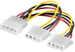  Cablu adaptor splitter alimentare molex 5.25 la molex 2x 5.25 15cm (21157)