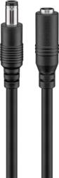 Goobay Cablu de extensie alimentare DC 5.5 x 2.5 mm mama-tata 10m cupru 0.5mm negru Goobay (71402)