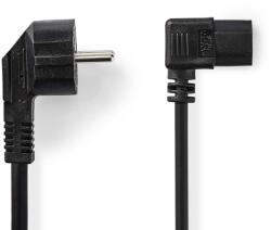 Nedis Cablu de alimentare Schuko tata cotit - IEC- 320-C13 cotit 10m 3x1mm2 cupru negru Nedis CEGL10020BK100 (CEGL10020BK100)