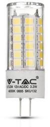 V-TAC Bec LED G4 3.2W 6400K alb rece V-tac SKU-133 (SKU-133)