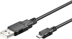 Goobay Cablu USB 2.0 1m A tata la micro USB tata negru Goobay (93918)