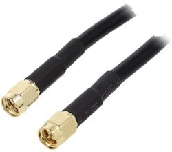 4CarMedia Cablu SMA tata-tata 50 ohm 0.5m negru 4CarMedia SMA-MM 50 0.5 (SMA-M/M/50/0.5)
