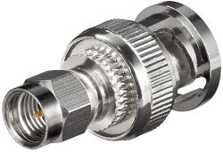 Goobay Adaptor SMA tata la BNC tata Placat cu aur pentru cablu RG 174 U 11855 Goobay (11855)