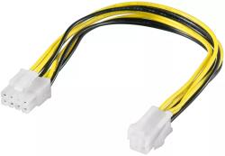Goobay Cablu adaptor de alimentare PC ATX12 P4 4 pini tata la PCIe 8 pini mama 0.2m Goobay (51358)