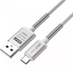 GOLF Cablu Thunder Micro USB Golf 40M argintiu 1m 2.4A Fast charging (GC-40MS) - balutatech