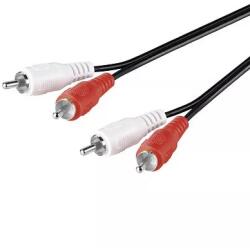 Goobay Cablu 2x RCA 5m ecranat cupru Goobay (50408) - balutatech