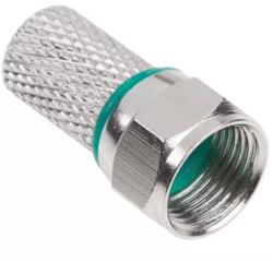 Cabletech Mufa F RG6U cupru HQ dublu izolata inel verde (16217)