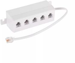 Cabletech Cablu adaptor telefonic RJ11 6P4C la 5x6P4C pe fir Cabletech (TEL0018) - balutatech