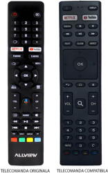 CLASS Telecomanda inlocuitoare compatibila TV Allview 50ePLAY6100-U 43ePLAY6100-U IR 1140 (397-1) (21250)