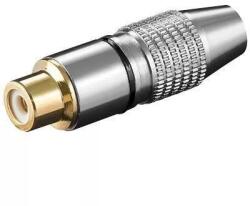 Goobay Mufa RCA mama inel negru metal aurit Goobay (11907) - balutatech