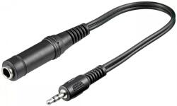 Goobay Cablu adaptor STEREO Jack 3.5 mm tata la STEREO Jack 6.35 mm mama 20cm Goobay (50470) - balutatech