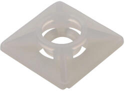 SapiSelco Set suporti cu adeziv patrat mic 19x19mm alb 100buc BAS. 2MT. 507 SapiSelco Italy (BAS.2MT.507)