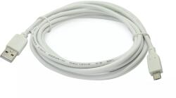 Gembird Cablu 3m micro USB 5pini - USB A 2.0 alb inLine Gembird (USBABMICRO3W) - balutatech