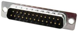 ADAM TECH Mufa D-Sub 25 pini tata pe cablu lipire contacte bronz-fosfor ADAM TECH DB25-PD (DB25-PD) - balutatech