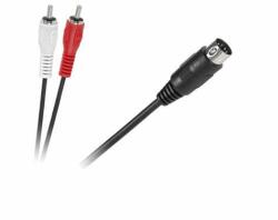 Cabletech Cablu 5 Din la 2x RCA 1.2m Cabletech (15548)