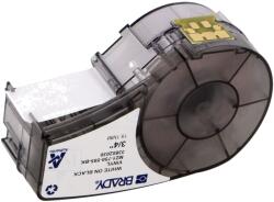 Brady Bandă autoadezivă BRADY 19, 05mm x 6, 4m neagră M21-750-595-BK cu caractere albe (M21-750-595-BK)
