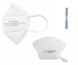 E-smartgadget Set 10 Masti Protectie KN95 FFP2, plus 10 Dispozitive de prindere, plus 4 buc cutie protectie masti