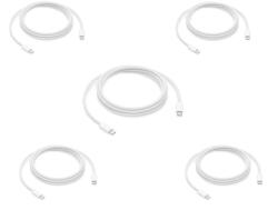 quandes Set 5 Cablu de date USB-C -C, Woven, pentru iPhone 15/15 Pro Max/iPad Pro 2023, si altele, QUANDES® (1m), bulk