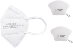 E-smartgadget Set 10 bucati Masca de protectie KN95 FFP2, Alb, plus 2 bucati cutii portabile pentru depozitare