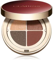 Clarins Ombre 4 Colour Eye Palette szemhéjfesték paletta a hosszan tartó hatásért árnyalat 10 Maple Gradation 4, 2 g